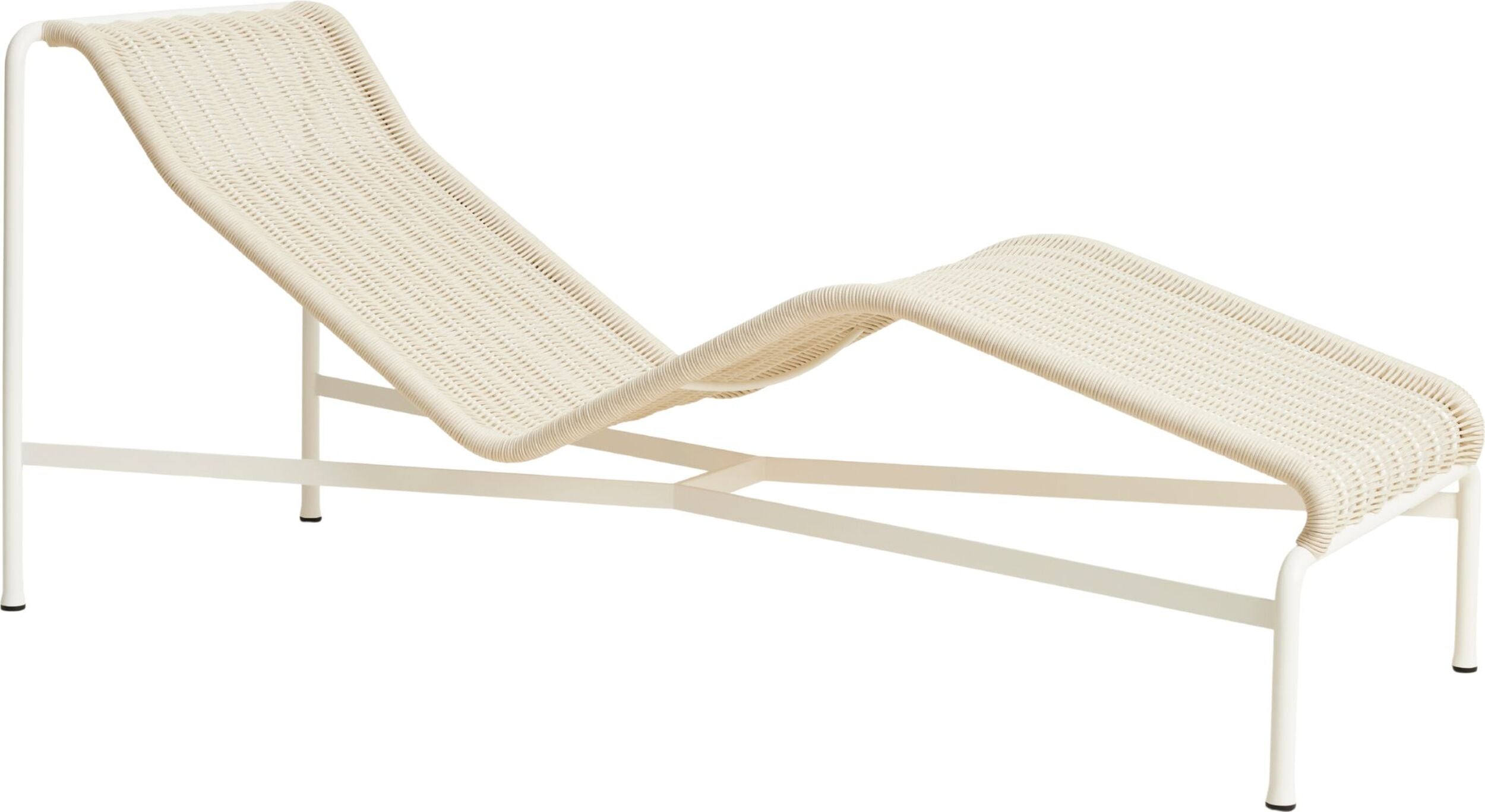 Leżanka ogrodowa Palissade Cord 164 5 cm beżowa