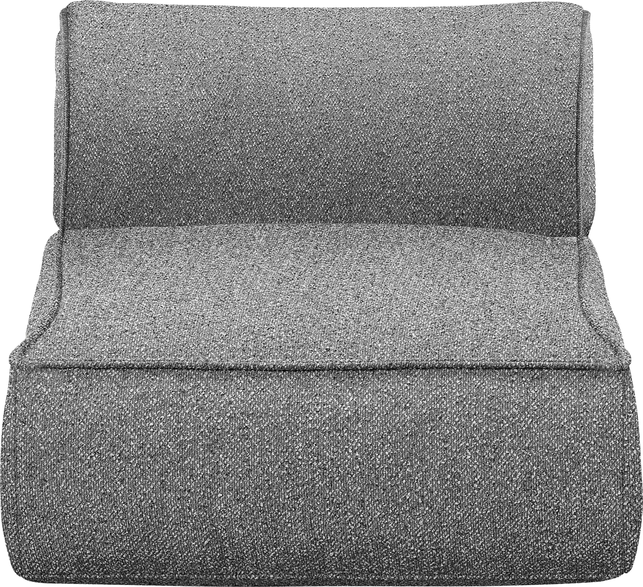 Leżanka ogrodowa Stay Bouclé 95 x 75 cm szara