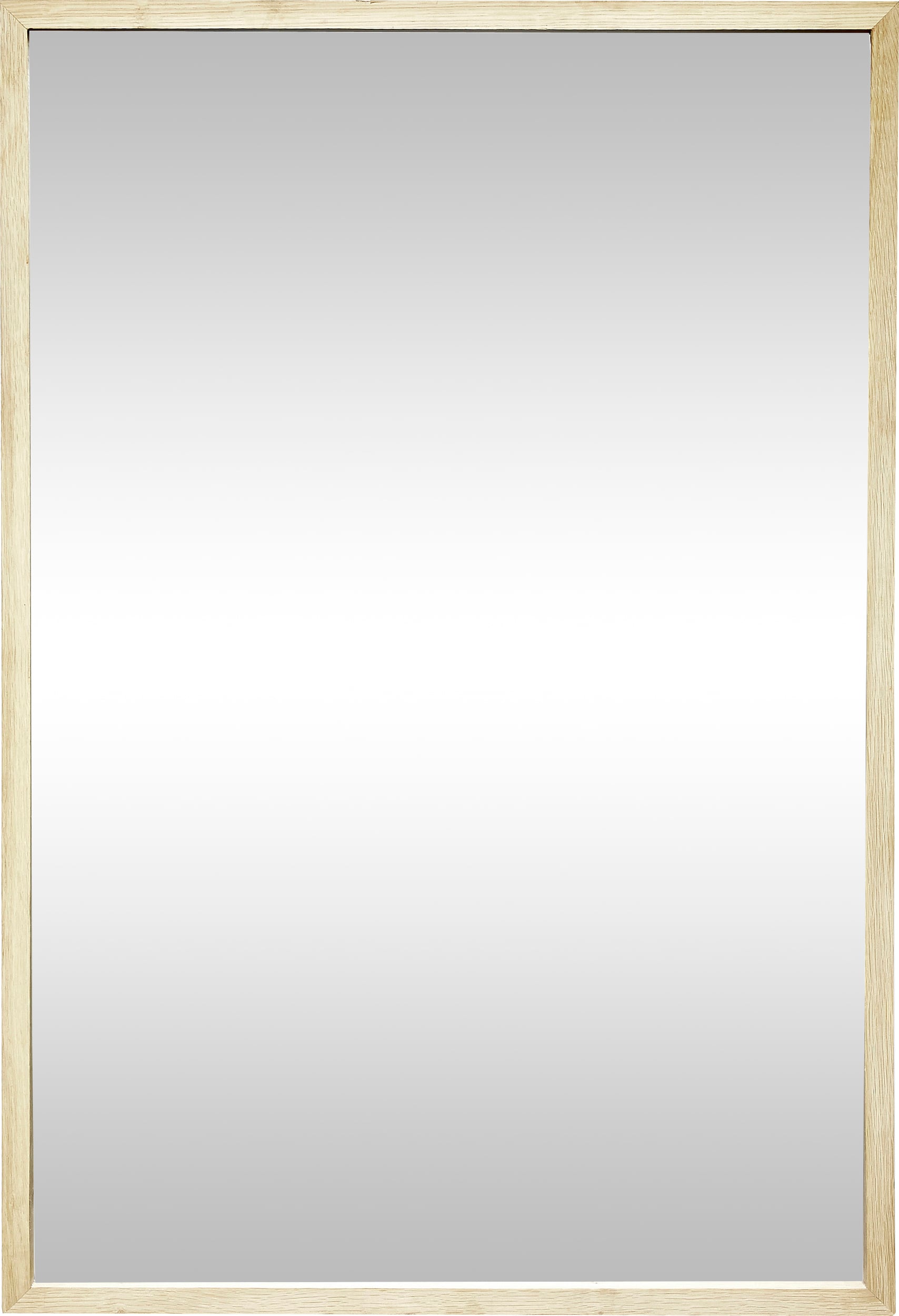 Lustro ścienne Glimpse 90 cm z drewnianą ramą