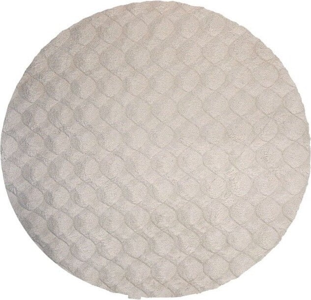 Dywan Diamond Cut okrągły 120 cm kremowy