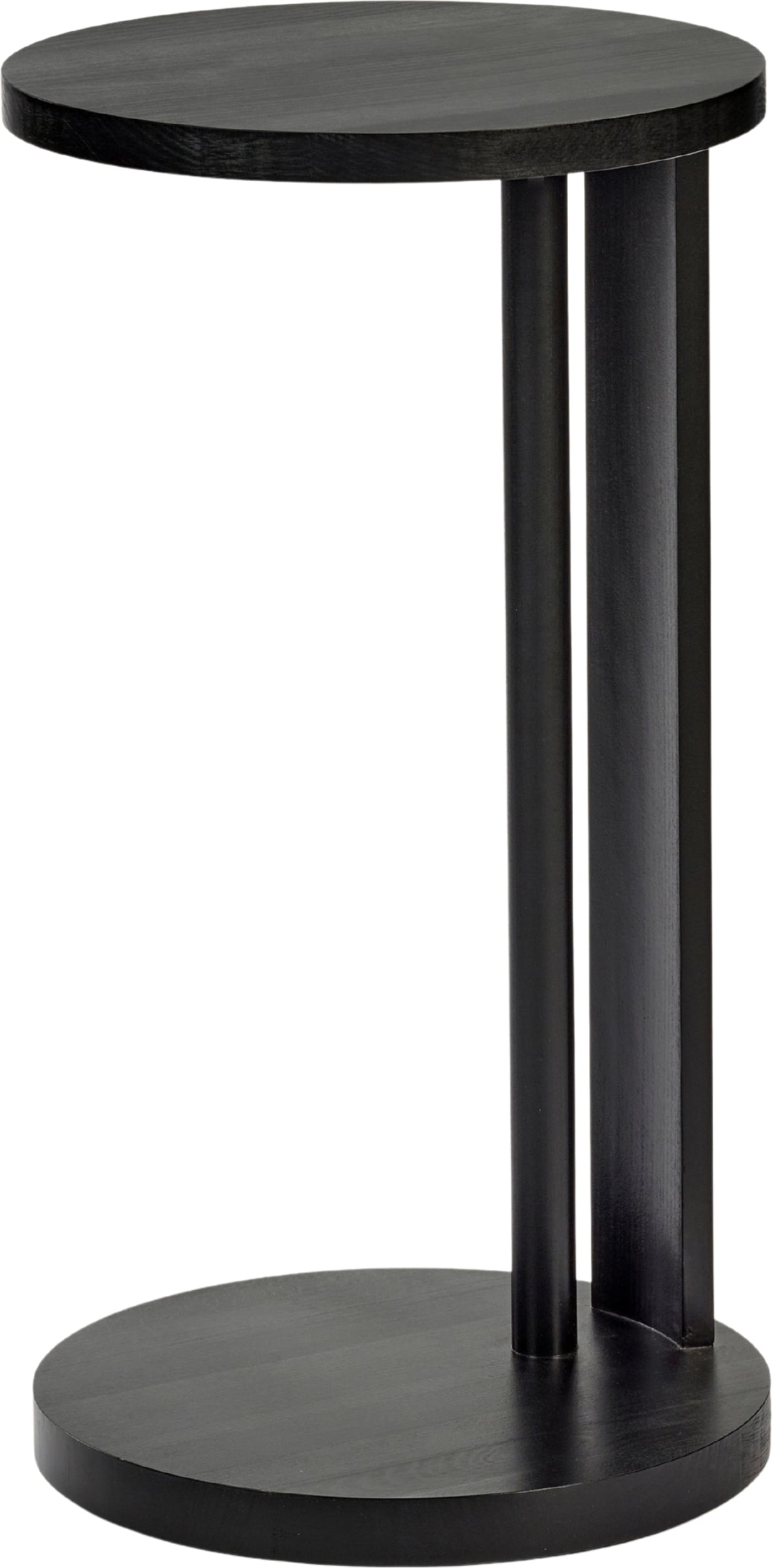 Stolik boczny Aura 72 cm czarny drewno bukowe