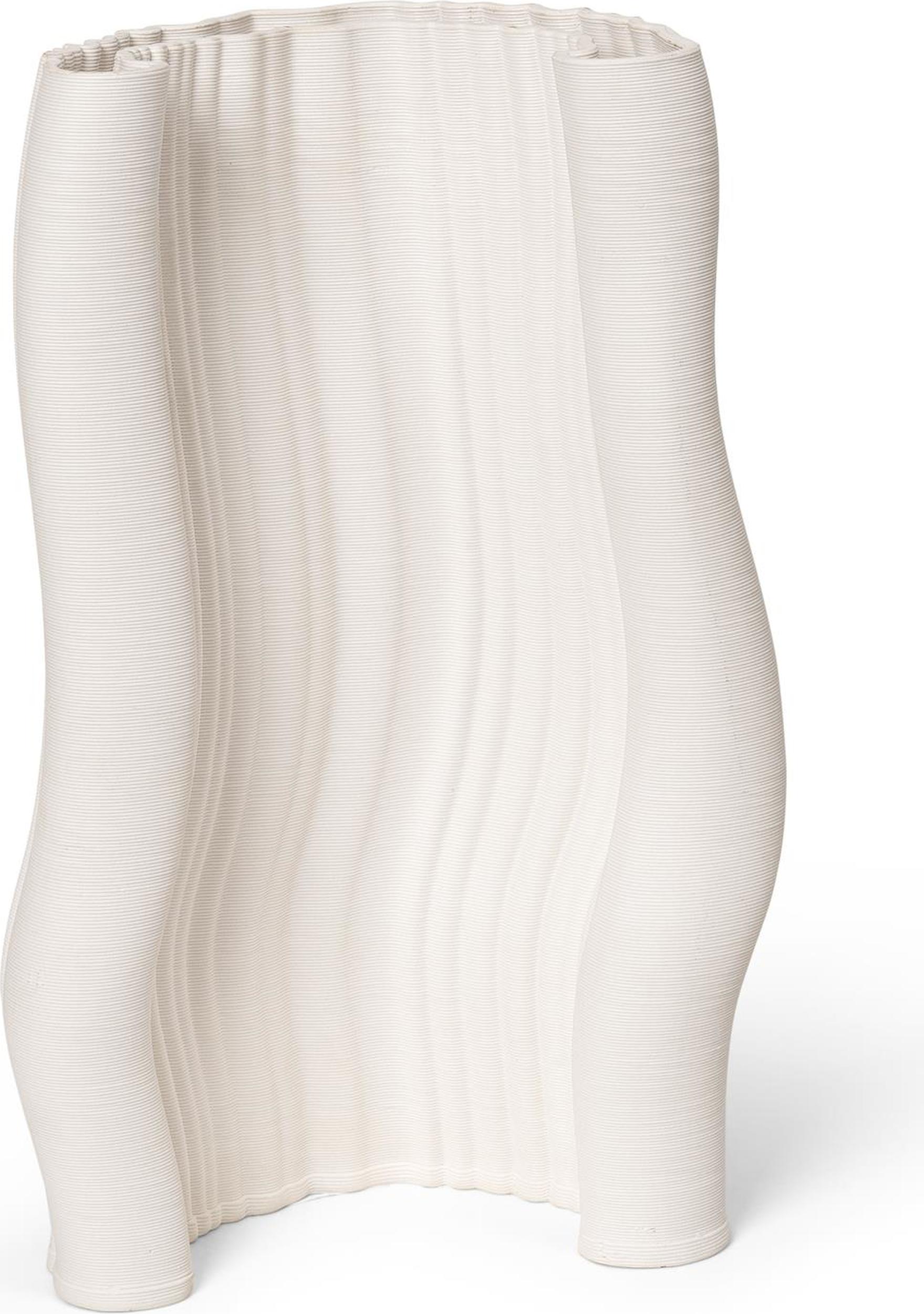 Wazon Moire 30 cm kremowy