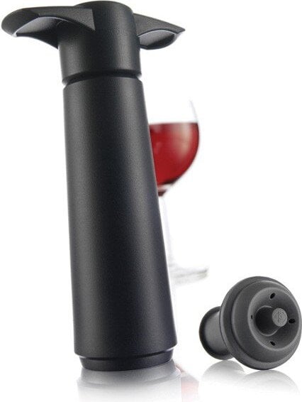Pompka próżniowa do wina z korkami Wine Saver czarna