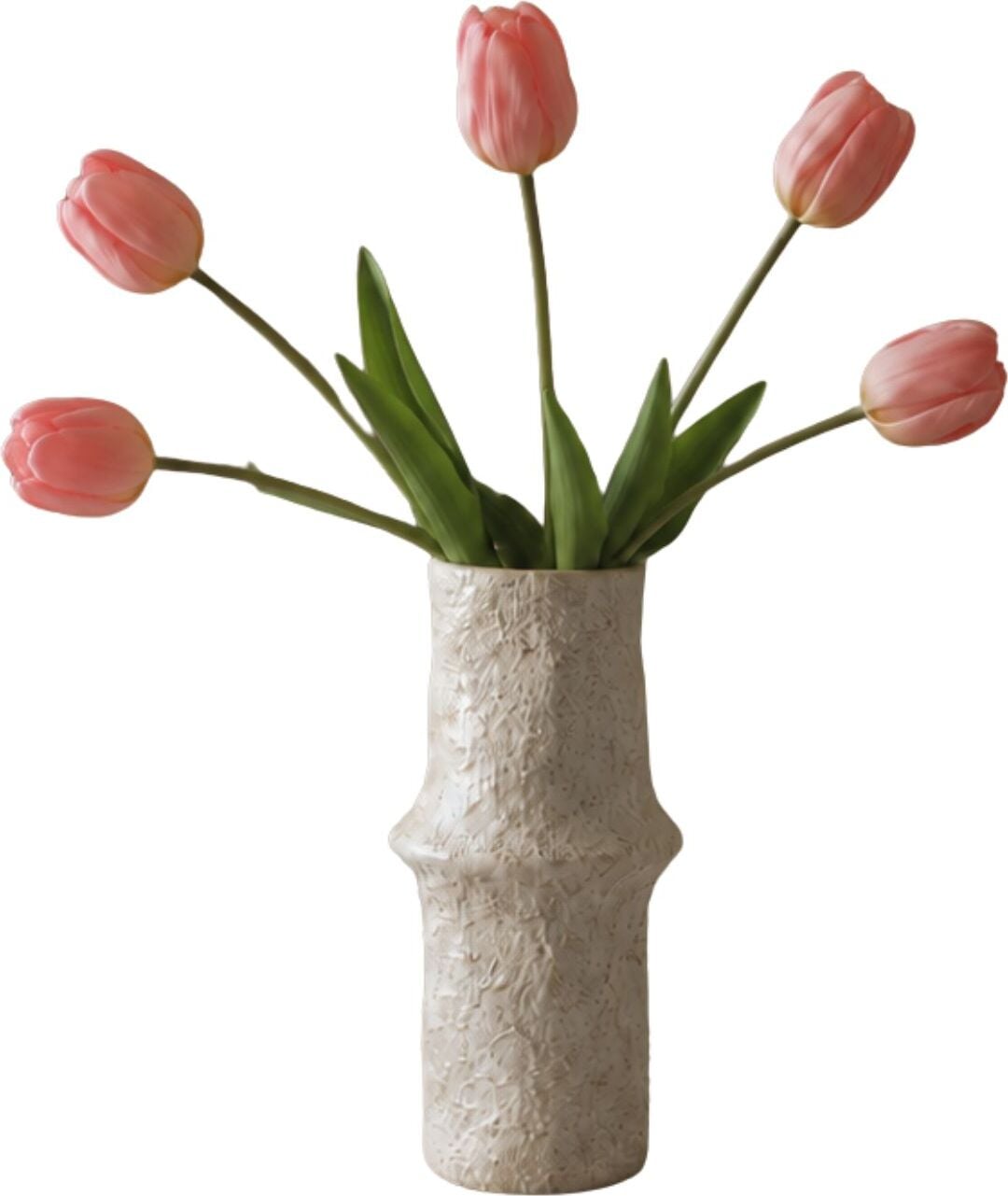 Kwiaty sztuczne bukiet Botane tulipany 39 cm różowe 5 szt.