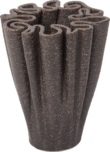 Wazon Dedali 11 cm ciemnobrązowy
