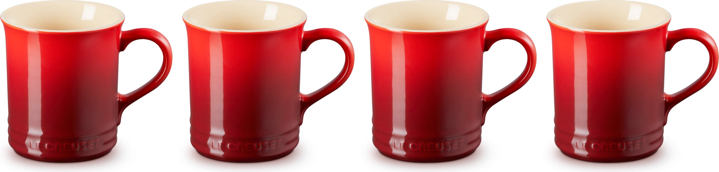 Kubki Le Creuset 400 ml wiśniowe 4 szt.