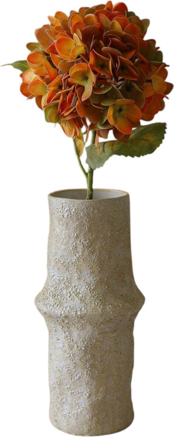 Kwiat sztuczny Botane hortensja 60 cm przygaszony pomarańcz