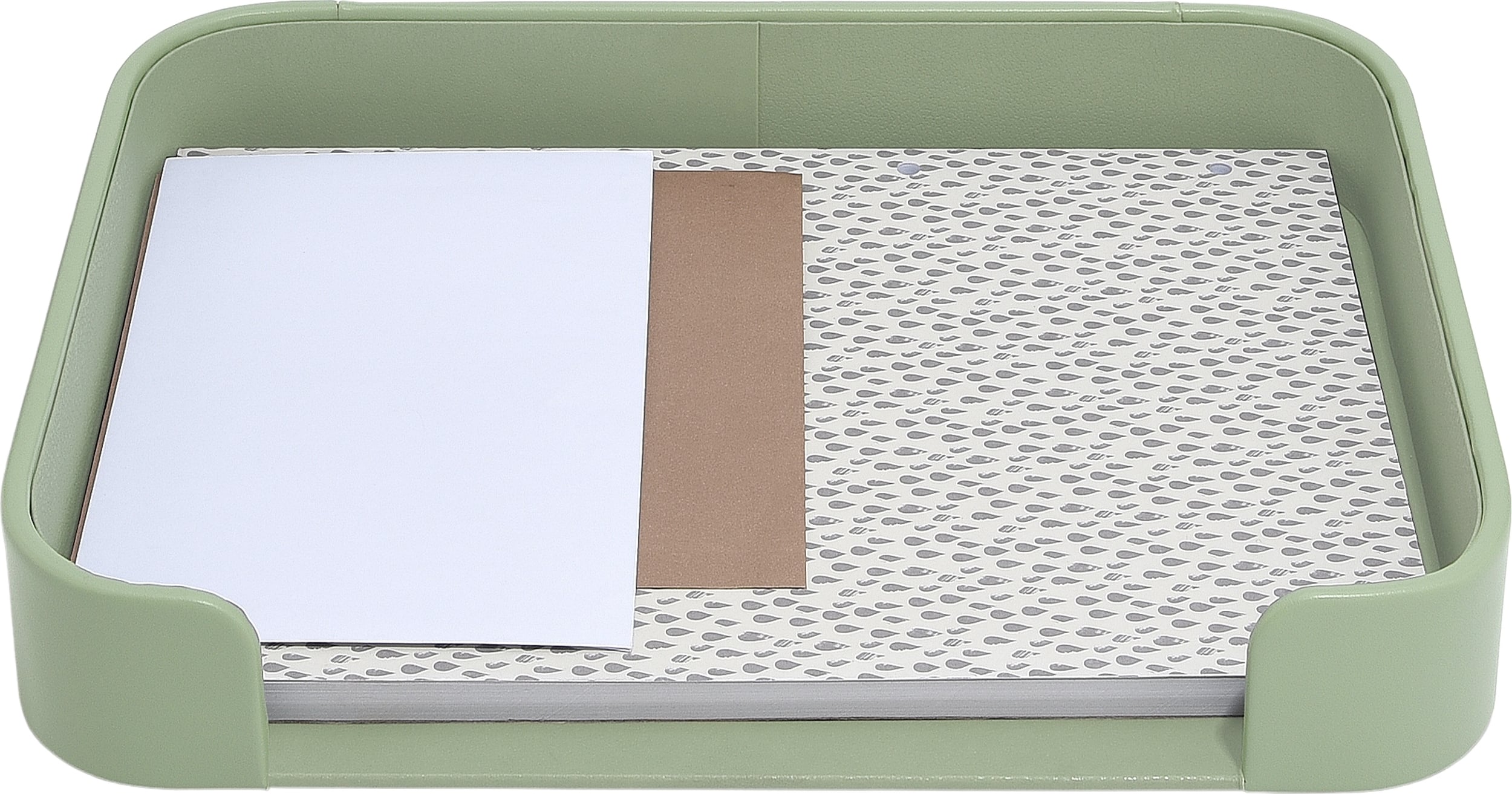 Organizer na listy i dokumenty Stackers 24 5 x 32 5 cm pistacjowy