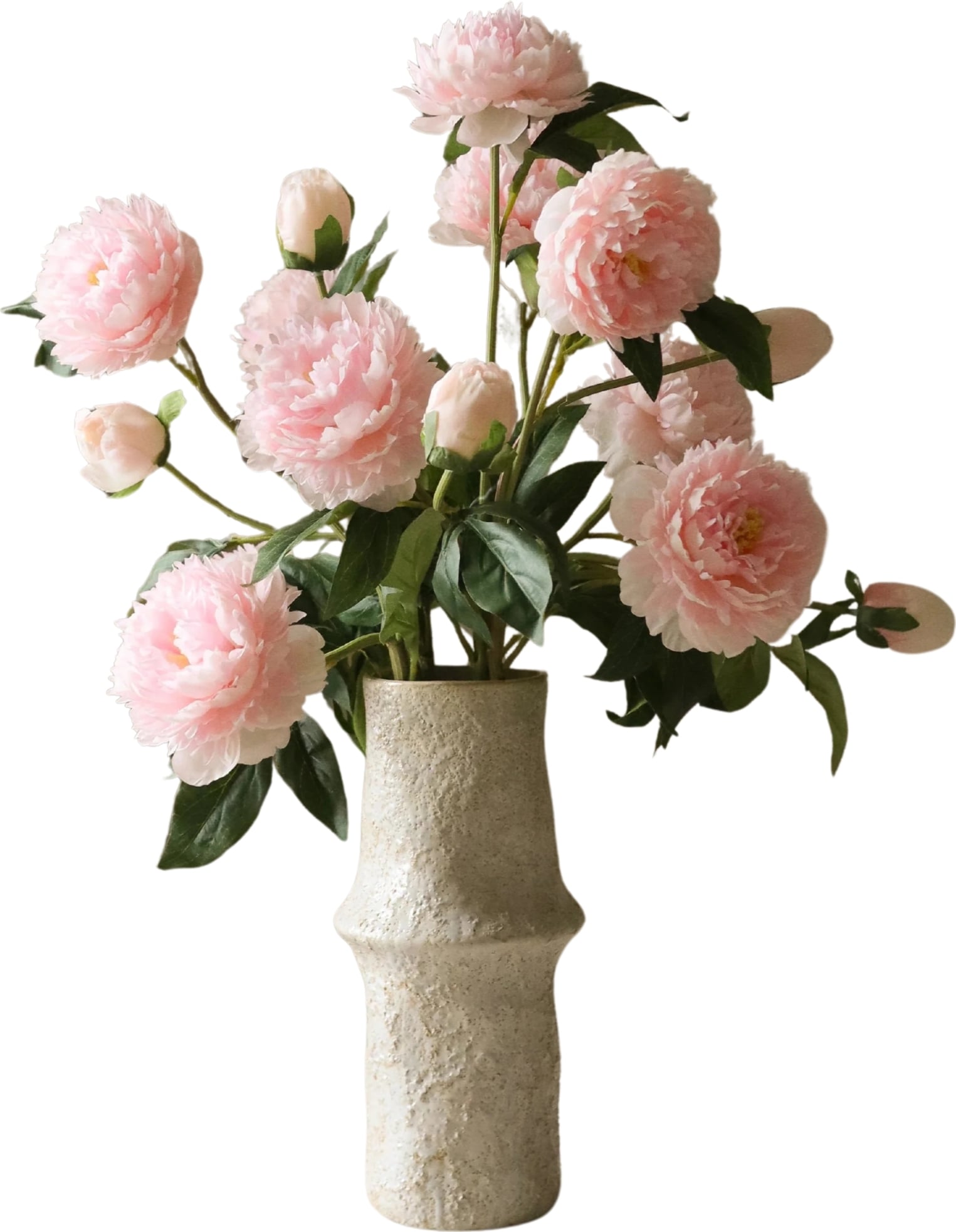 Kwiaty sztuczne bukiet Botane piwonie 72 cm różowe