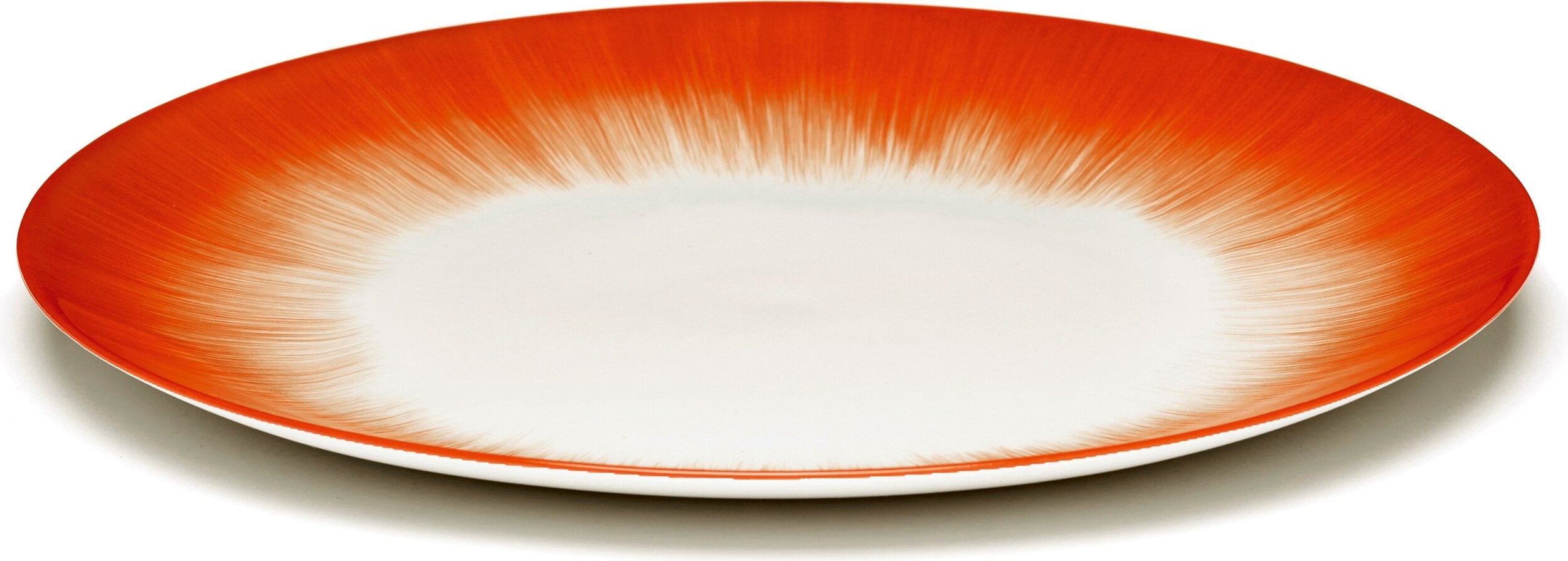 Talerze śniadaniowe Dé 5 24 cm czerwono-białe 2 szt.
