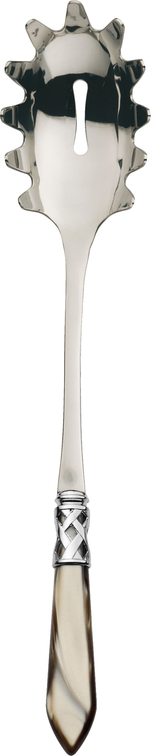 Łyżka do spaghetti Aladdin 31 cm brązowo-stalowa