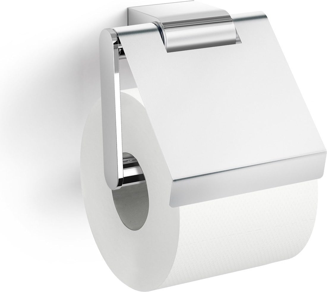 Wieszak na papier toaletowy z klapką Atore polerowany