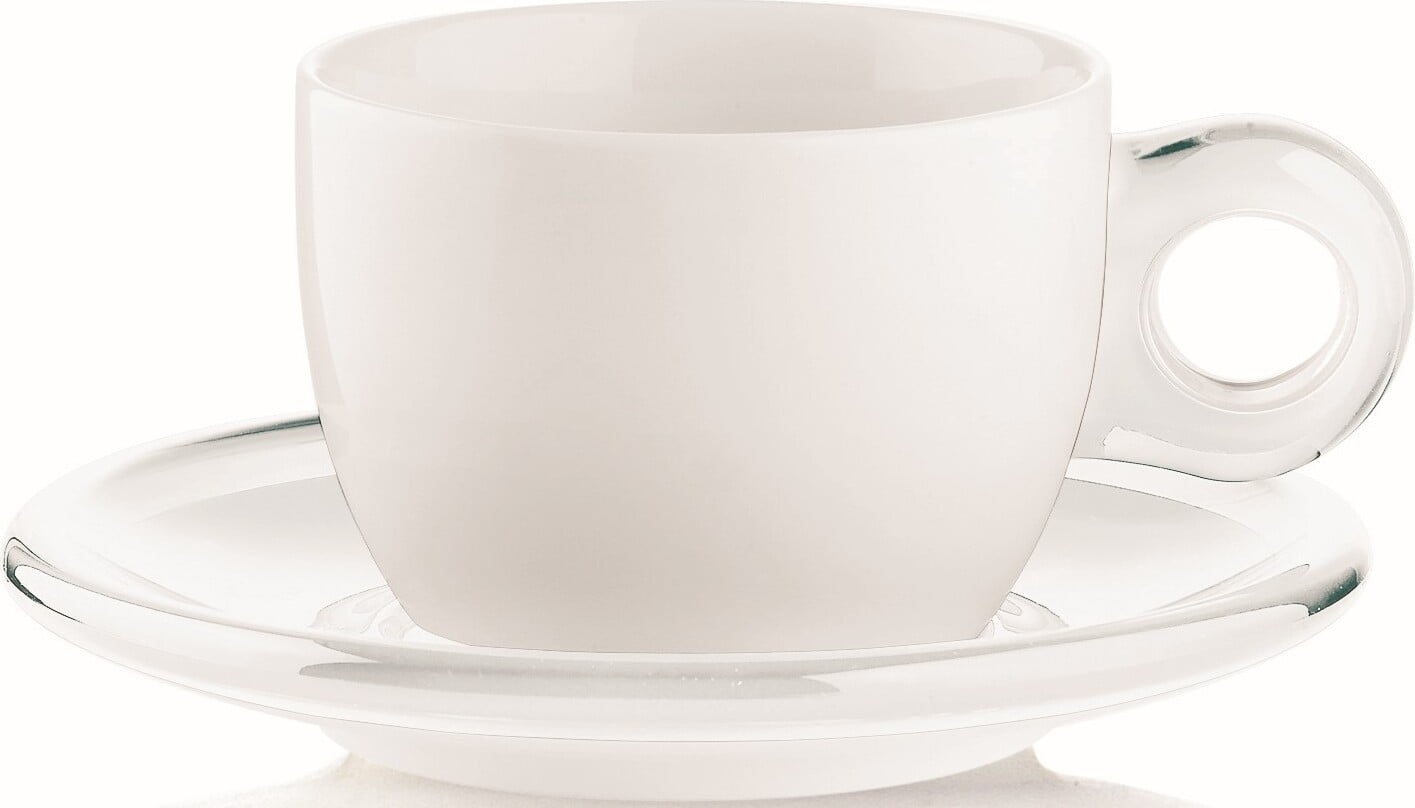 Filiżanki do cappuccino Gocce transparentne 2 szt.