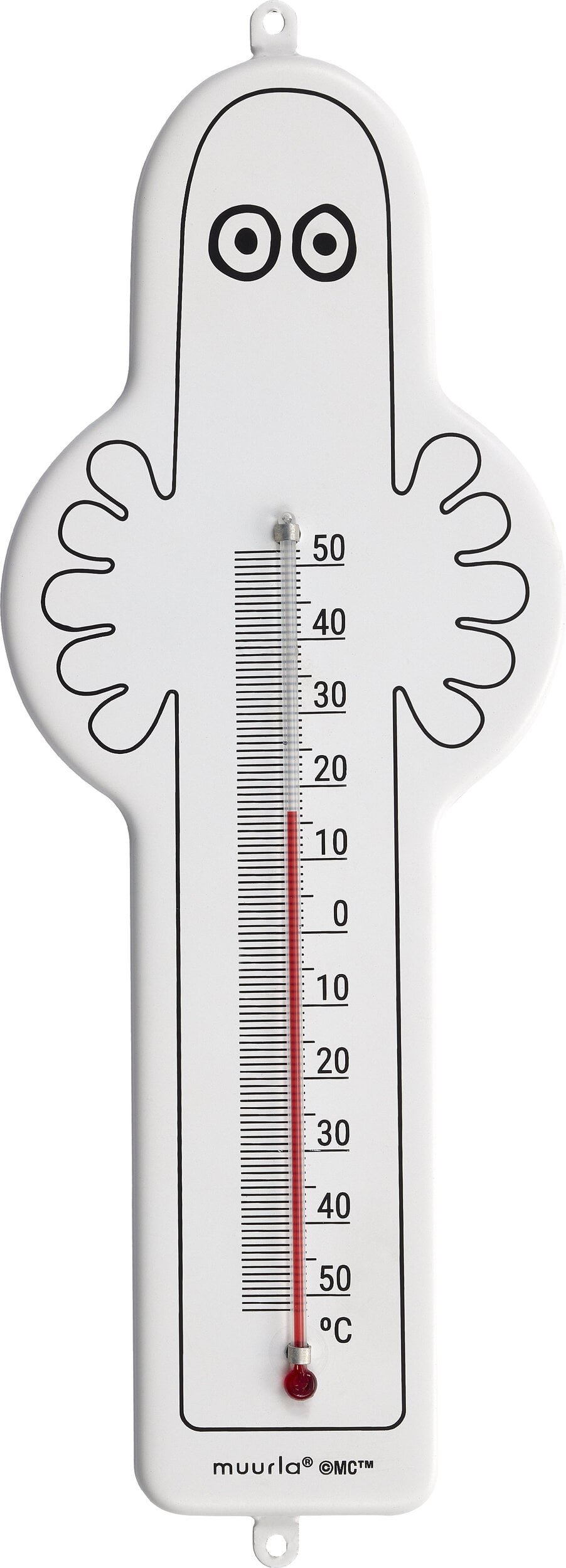 Termometr Muminki Hattifattener 25 cm biały