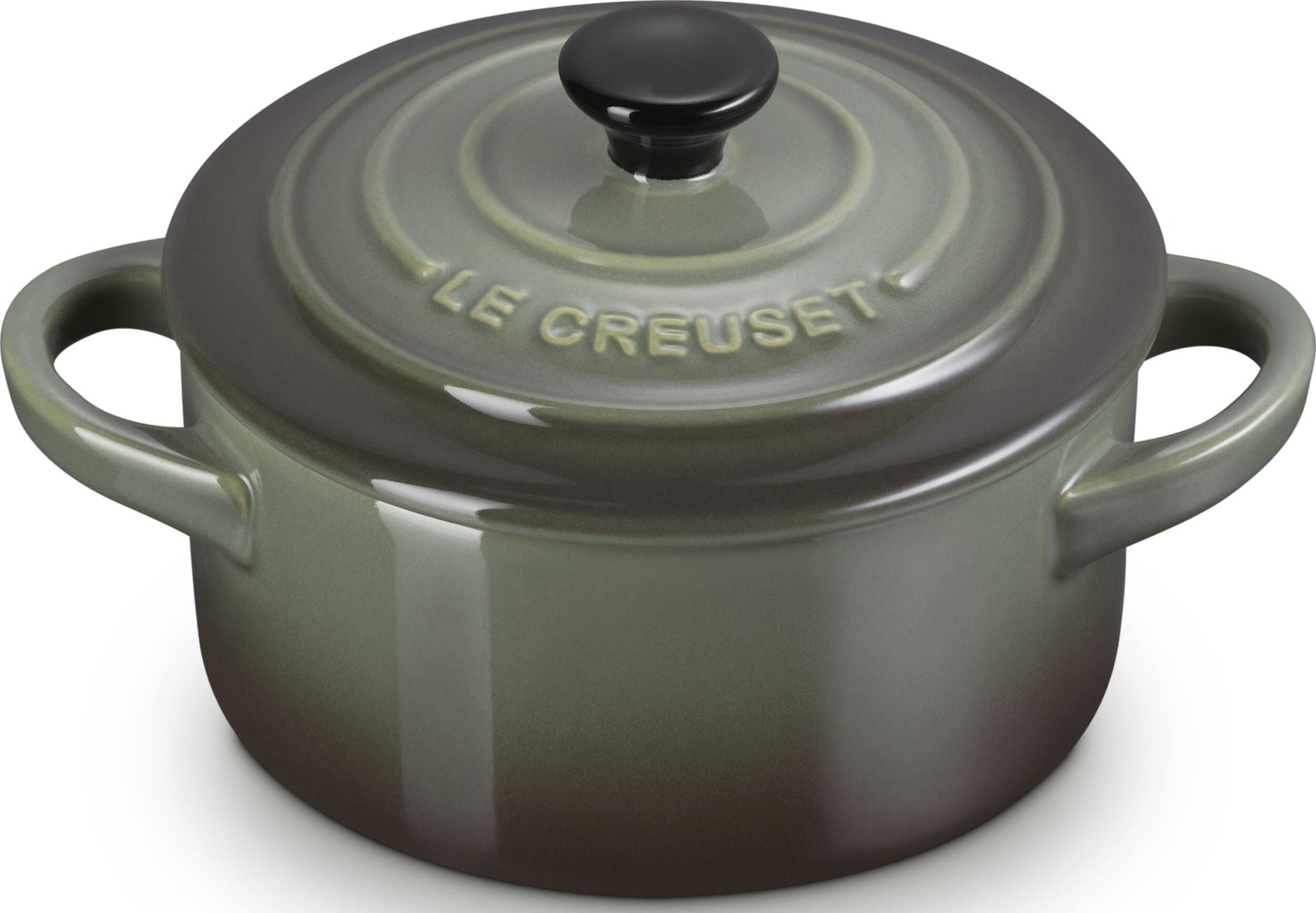 Naczynie do zapiekania i serwowania Mini Cocotte 250 ml szarozielone