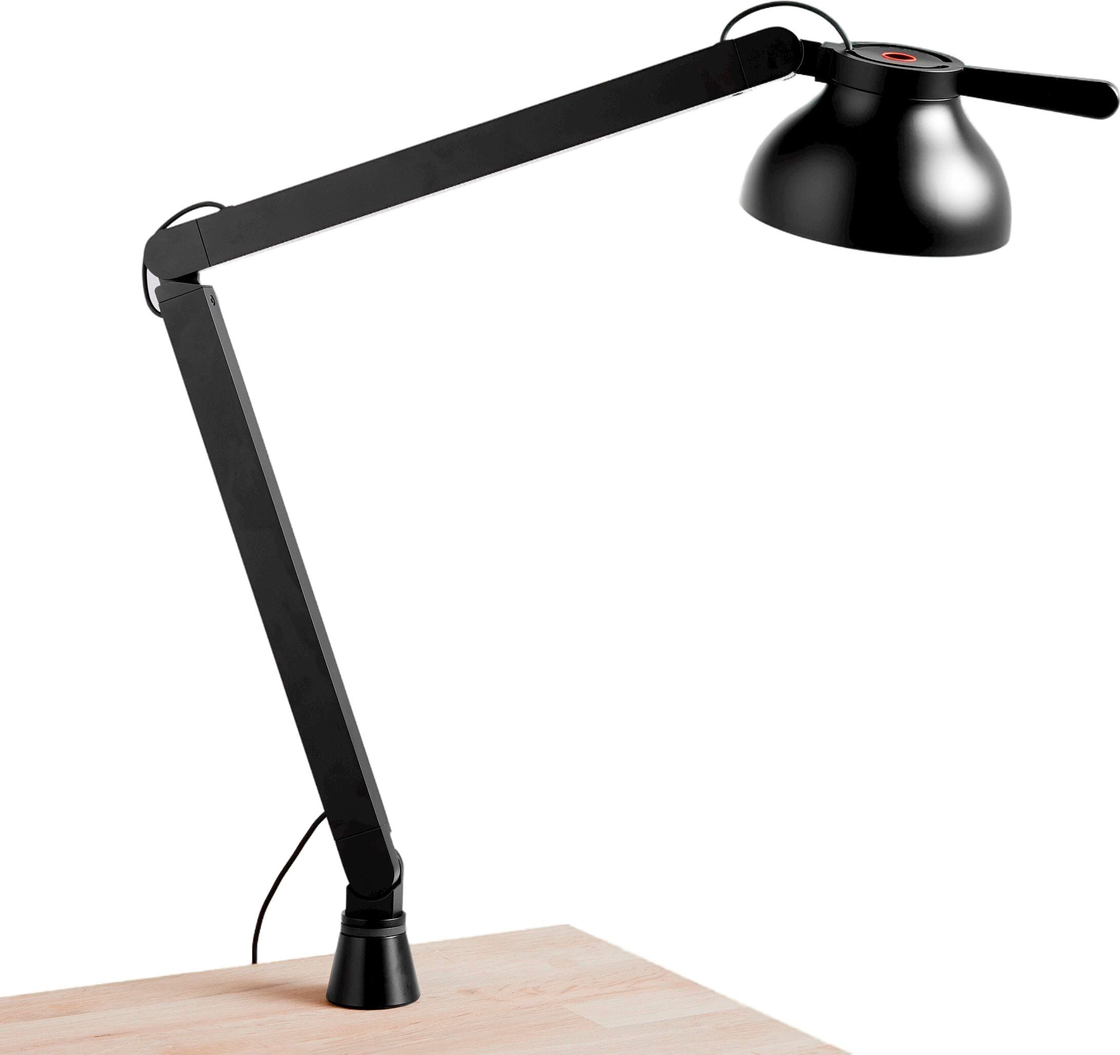 Lampa biurkowa Hay PC czarna z mocowaniem do blatu
