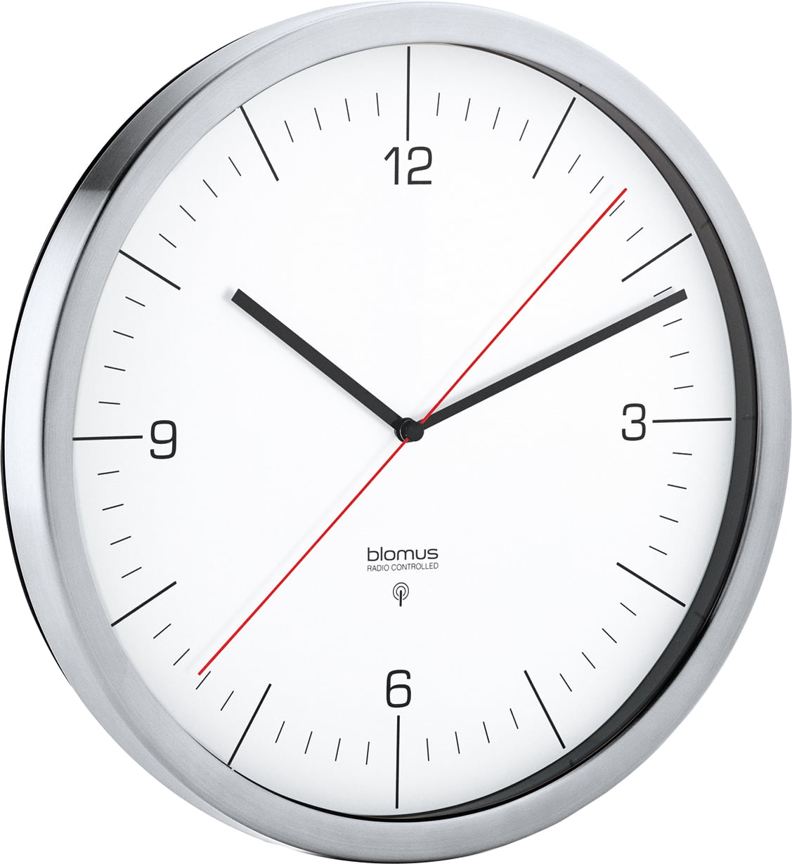 Zegar ścienny sterowany radiowo Crono 24 cm biały