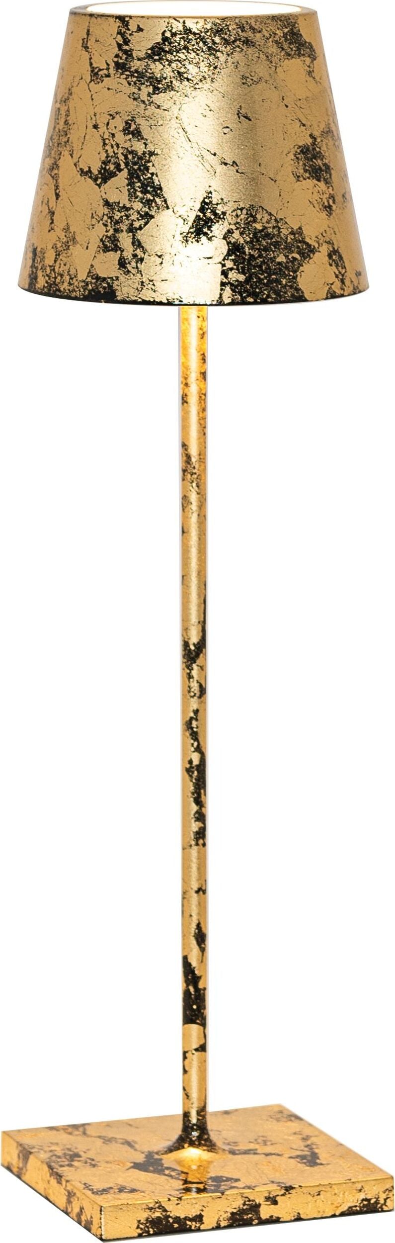 Lampa stołowa Poldina 38 cm czarno-złota