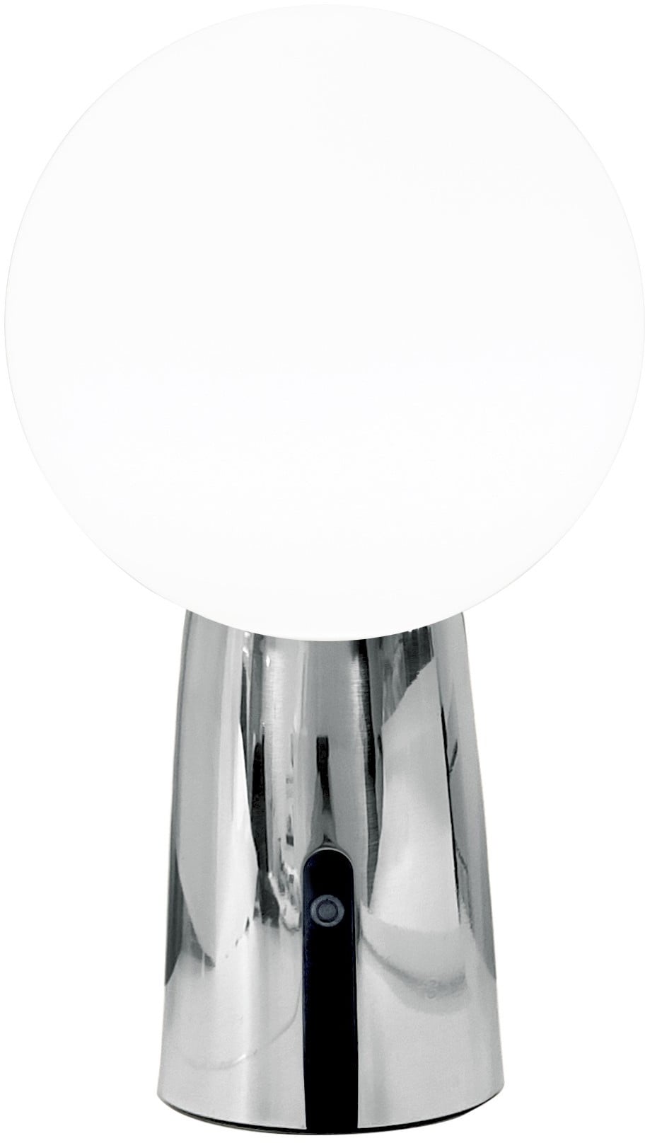 Lampa bezprzewodowa Olimpia 26 cm metaliczna srebrna