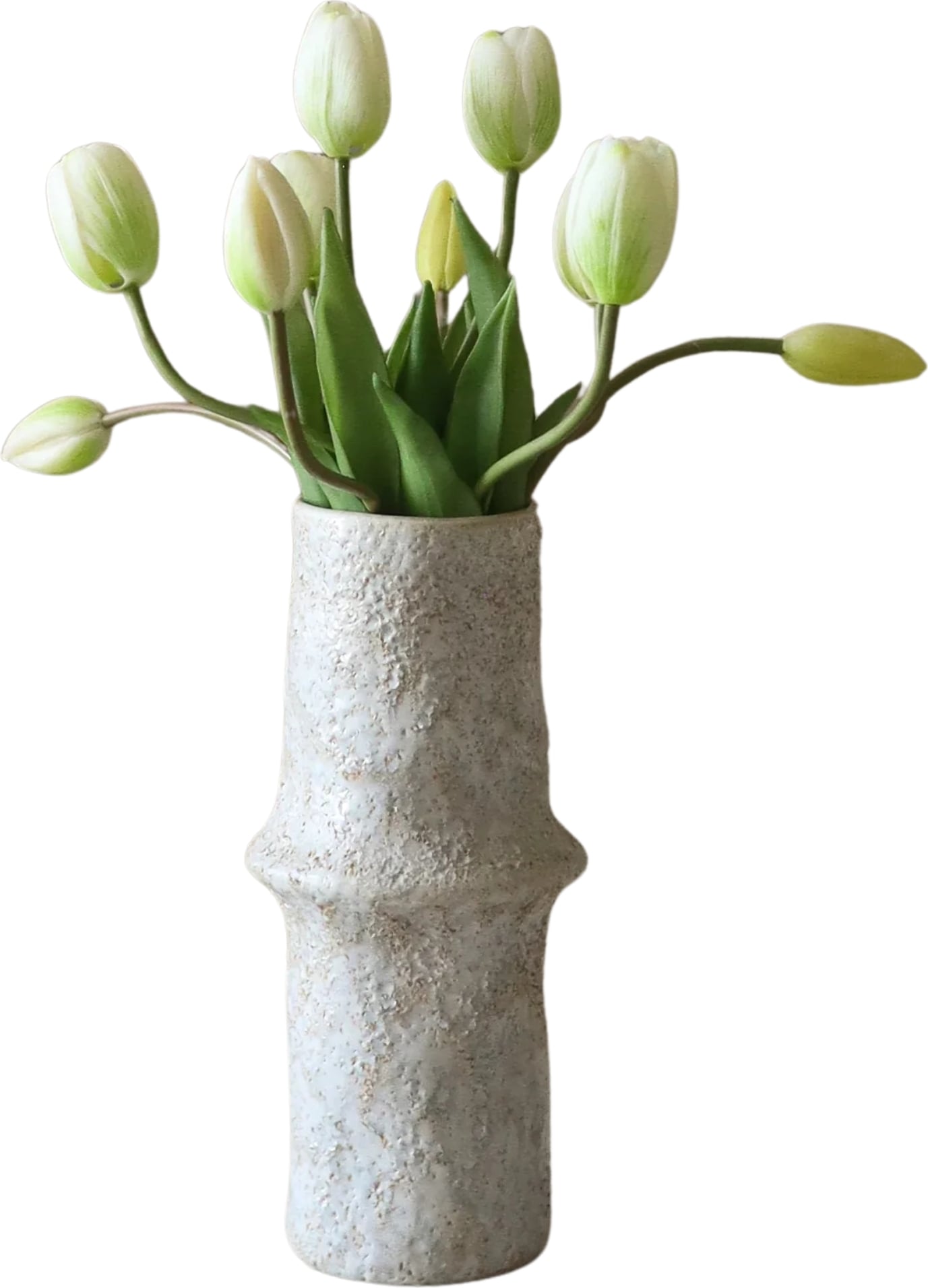 Kwiaty sztuczne bukiet Botane tulipany 35 cm białe
