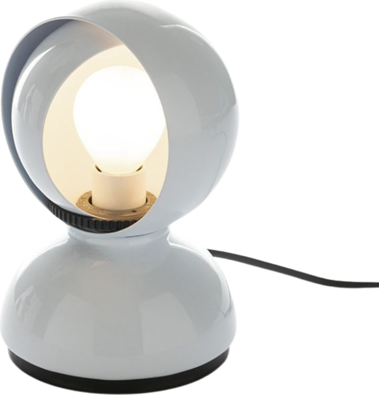 Lampa stołowa i ścienna Eclisse 18 cm biała
