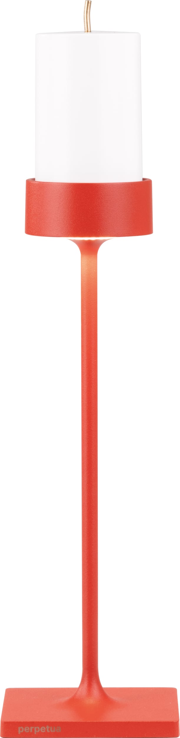 Lampa stołowa bezprzewodowa Perpetua 35 6 cm czerwona