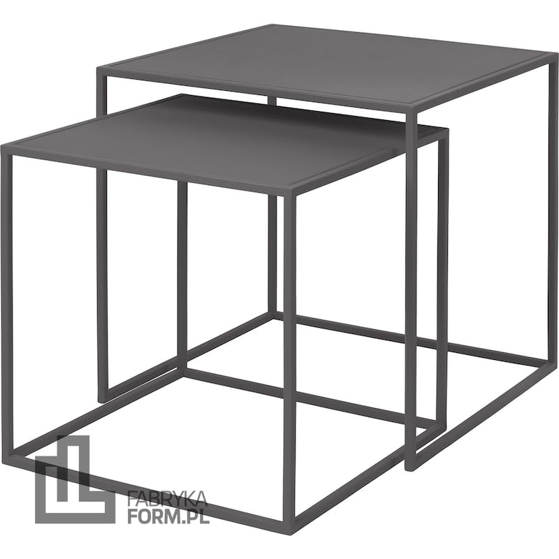 Stoliki w zestawie Fera steel gray 2 szt.