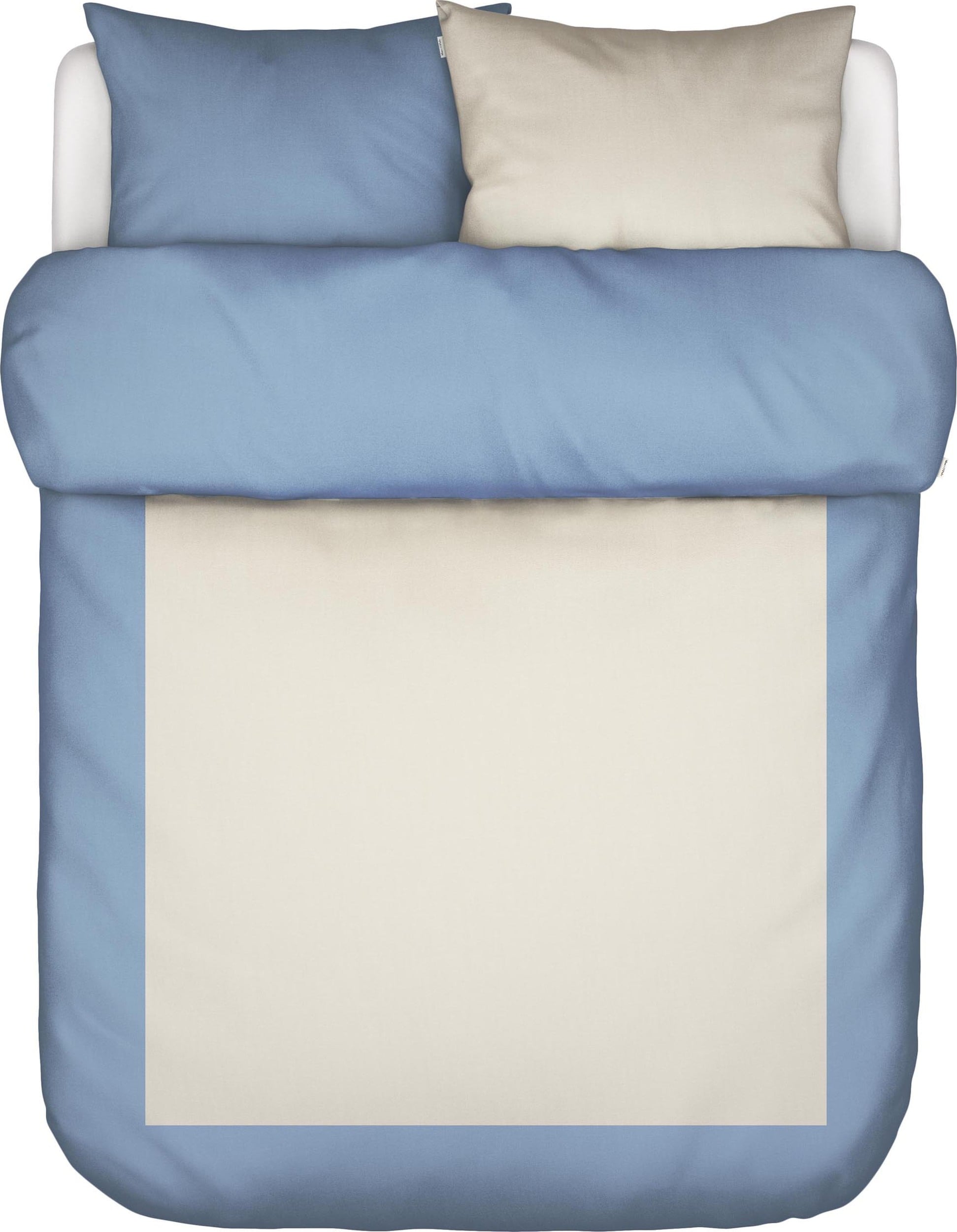 Pościel Keersten 240 x 220 cm niebieska z 2 poszewkami na poduszki 60 x 70 cm zapięcie flap