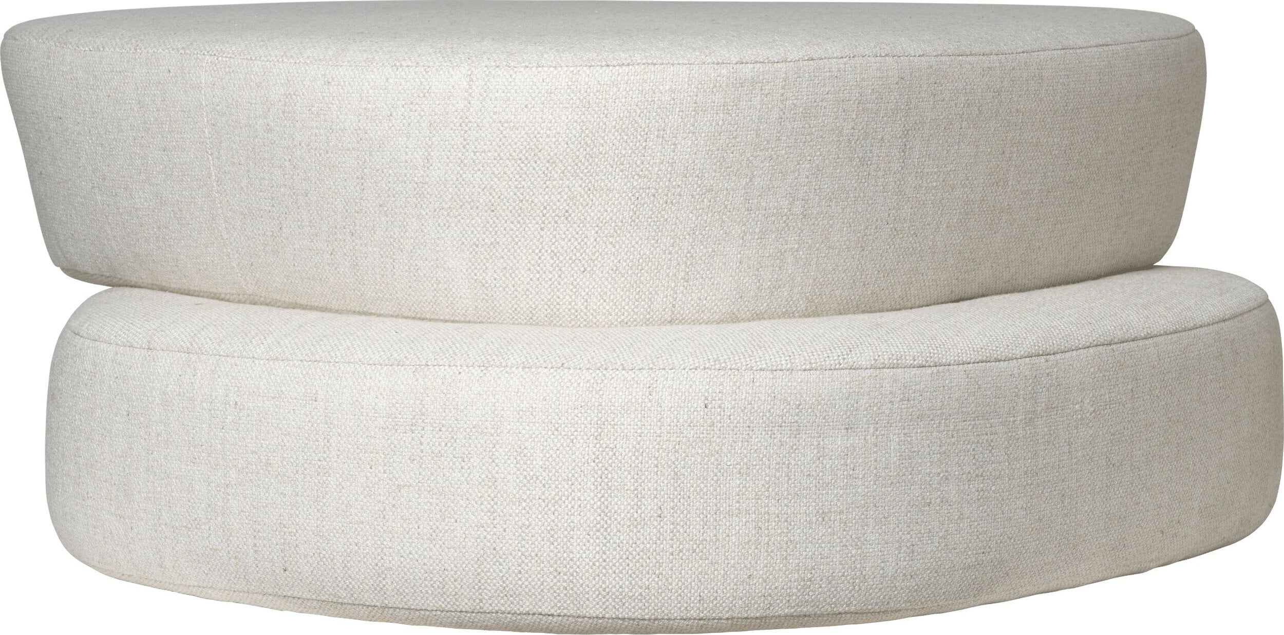 Puf Plyo Ottoman 37 x 93 cm złamana biel