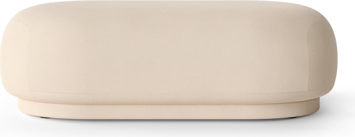 Puf Rico Brushed podłużny kremowy
