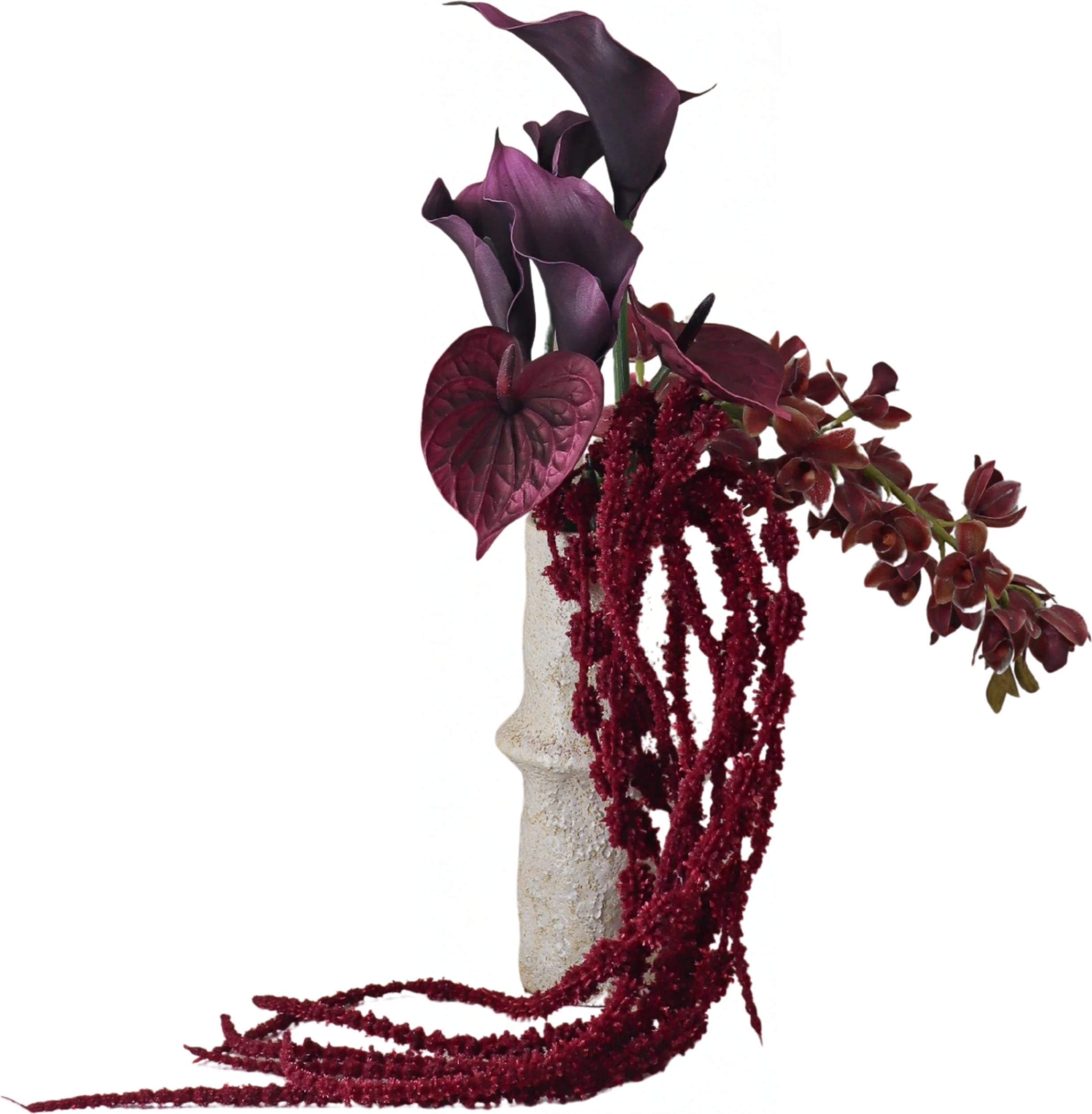 Kwiaty sztuczne bukiet Burgundy Dream
