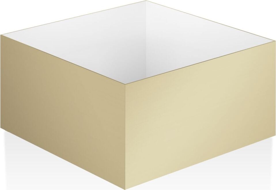 Pojemnik łazienkowy Corner 17 cm złoty mat