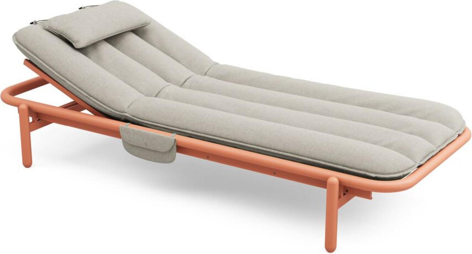 Leżanka ogrodowa Sunbun Terracotta szara