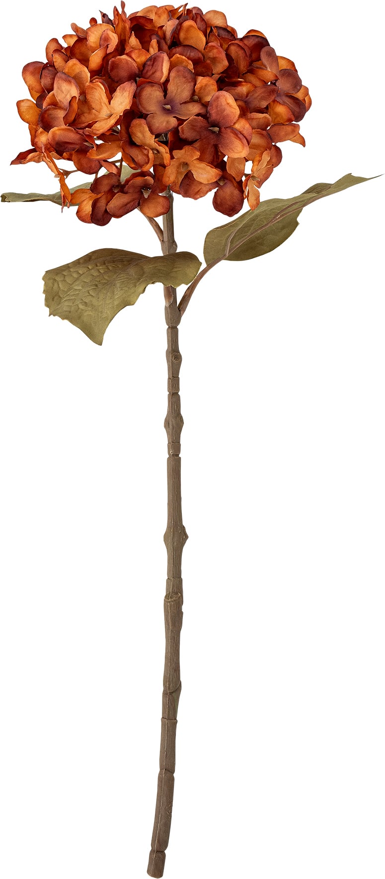 Kwiat sztuczny Bloomingville hortensja 46 cm pomarańczowa