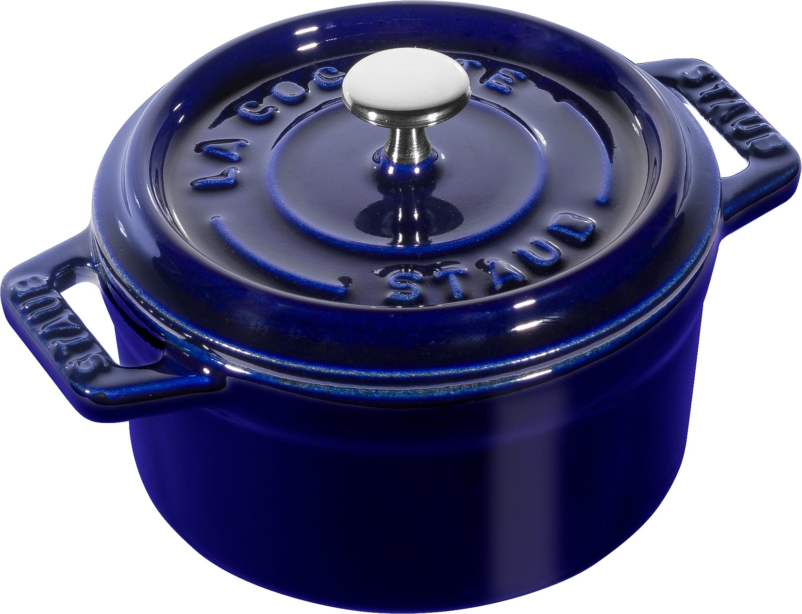 Garnek Mini Cocotte 250 ml niebieski żeliwny