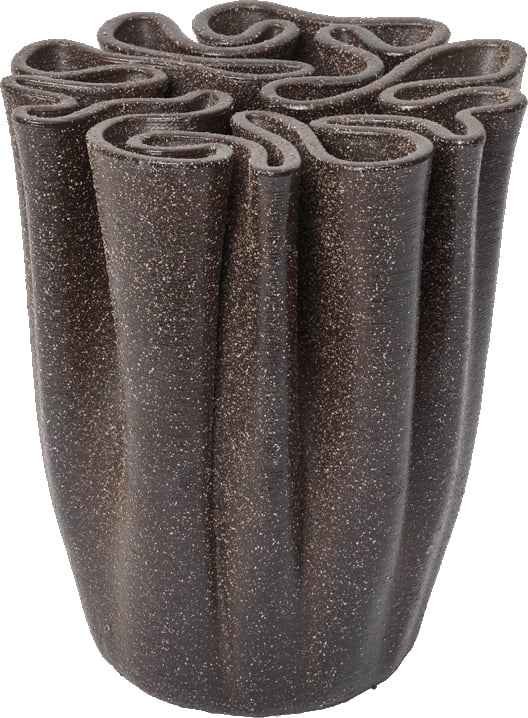 Wazon Dedali 18 cm ciemnobrązowy