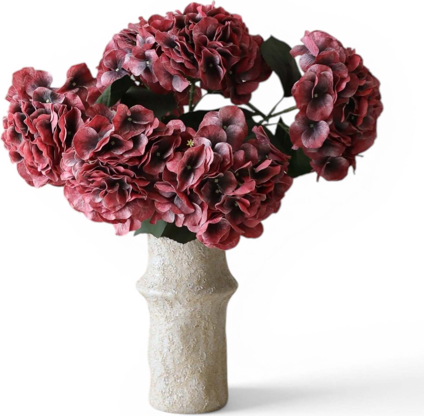 Kwiaty sztuczne bukiet Burgundy Hydrangea