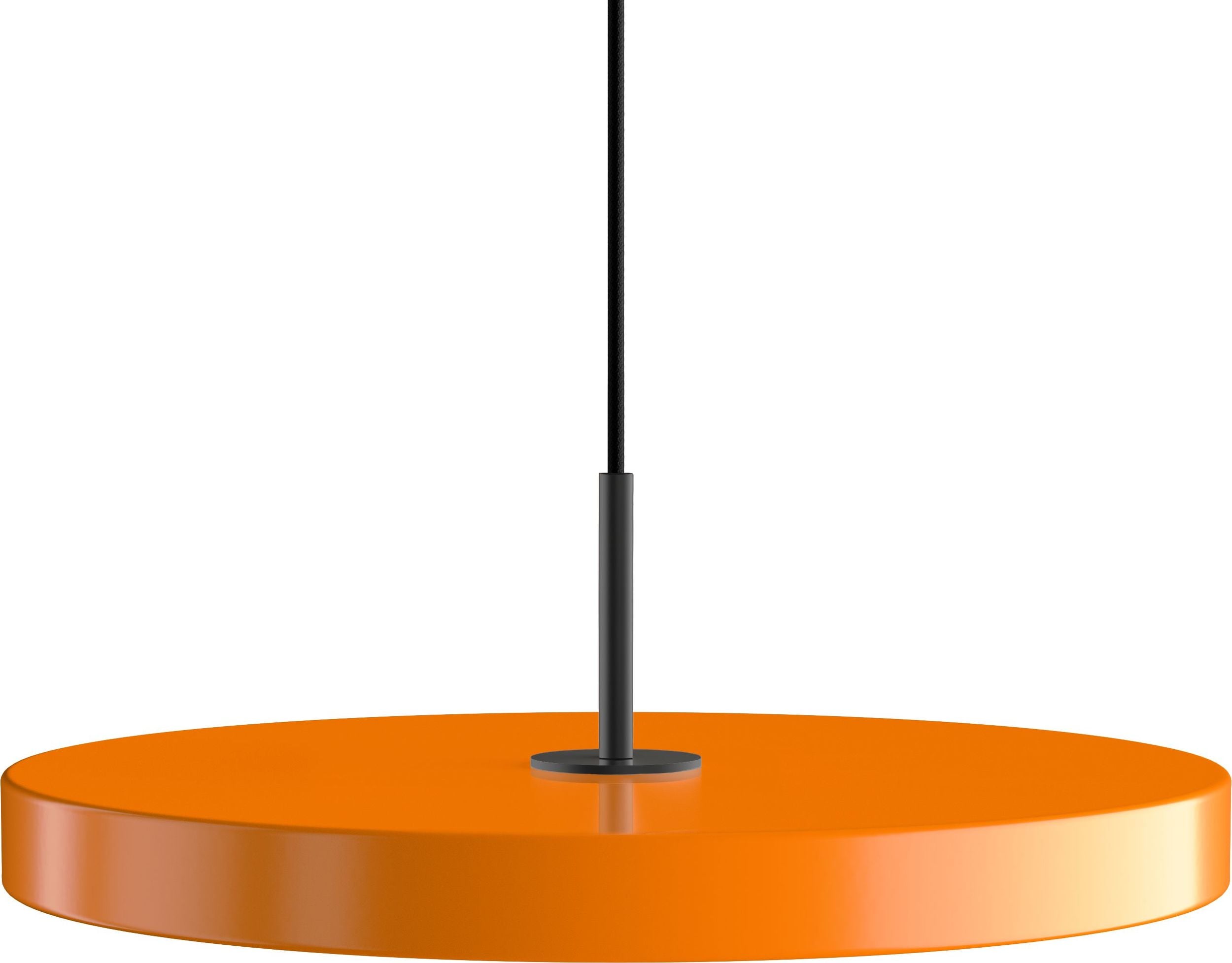 Lampa wisząca Asteria pomarańczowa z czarnym mocowaniem