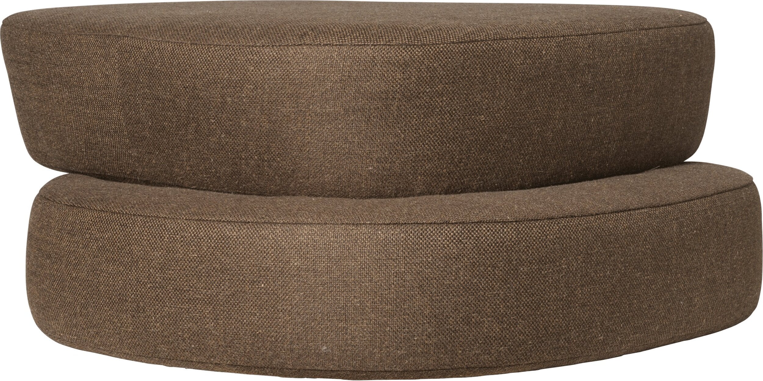 Puf Plyo Ottoman 37 x 93 cm ciemnobrązowy
