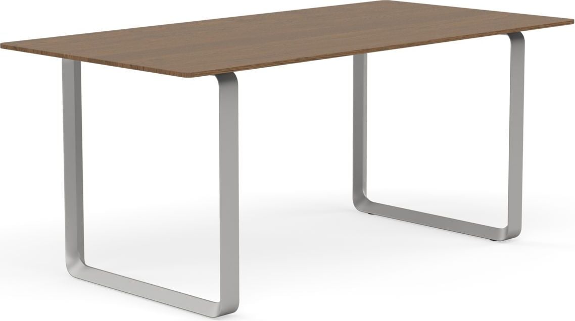 Stół Muuto 170 x 85 cm ciemny dąb nogi szare