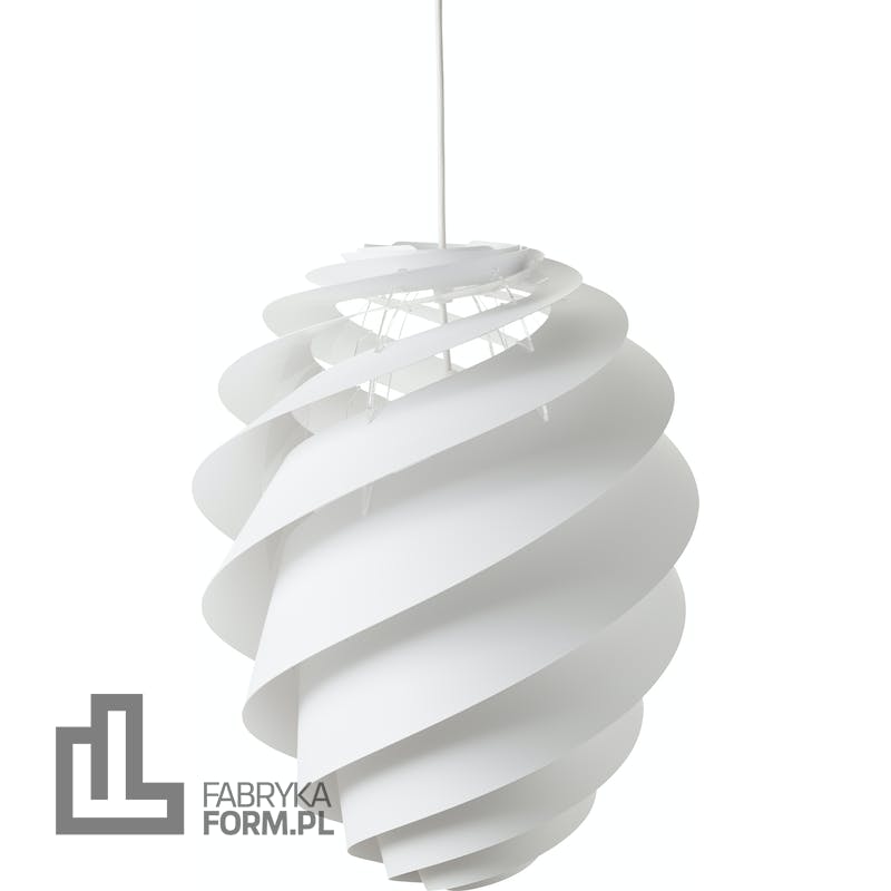 Lampa wisząca Swirl II 36 cm biała