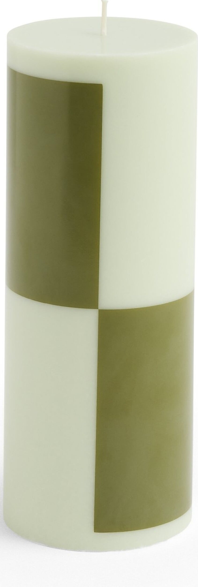Świeca Column M zielono-oliwkowa