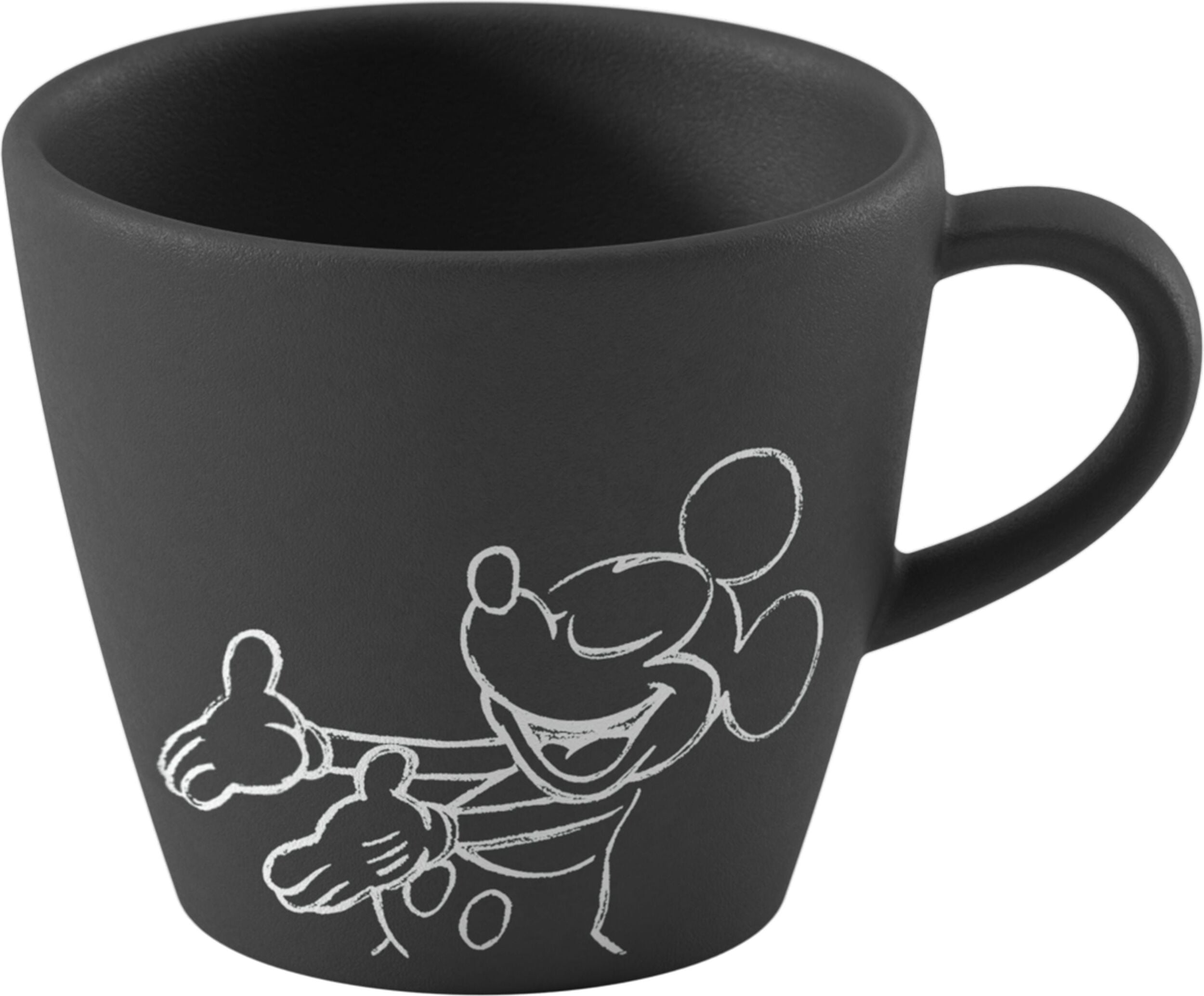 Filiżanka do espresso Manufacture Rock Mickey Mouse 60 ml czarna