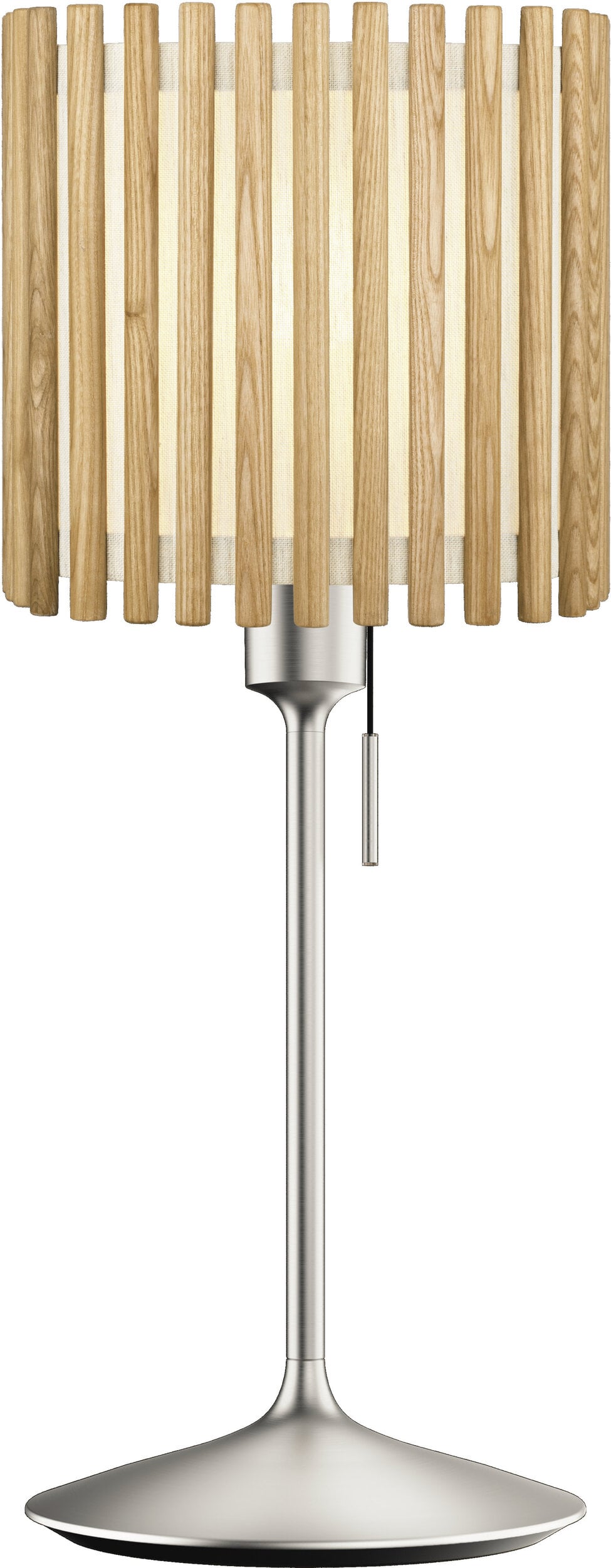 Lampa stołowa Komorebi kwadratowa 27 5 cm naturalny dąb ze srebrną podstawą