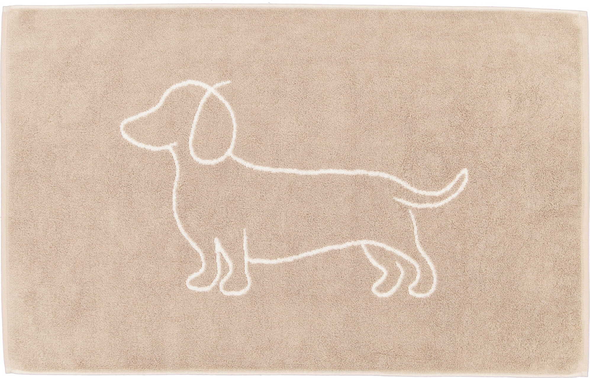 Dywanik łazienkowy WE LOVE DOGS Companion 50 x 80 cm naturalno-beżowy