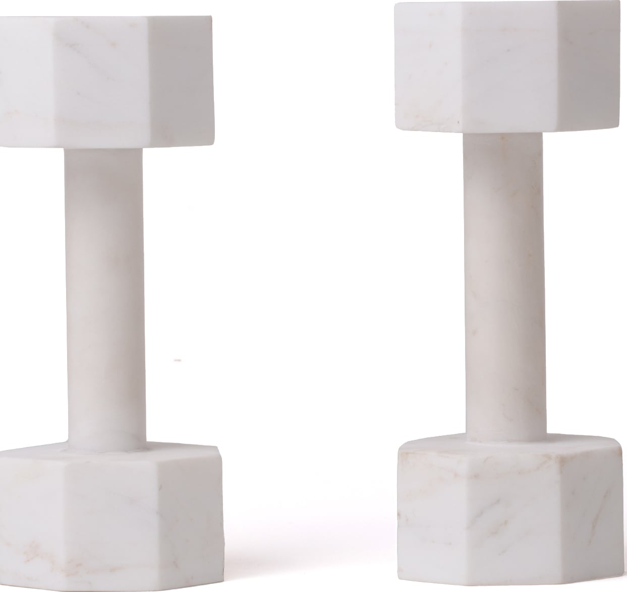 Dekoracja Lvdis Collections Dumbell 22 cm z marmuru