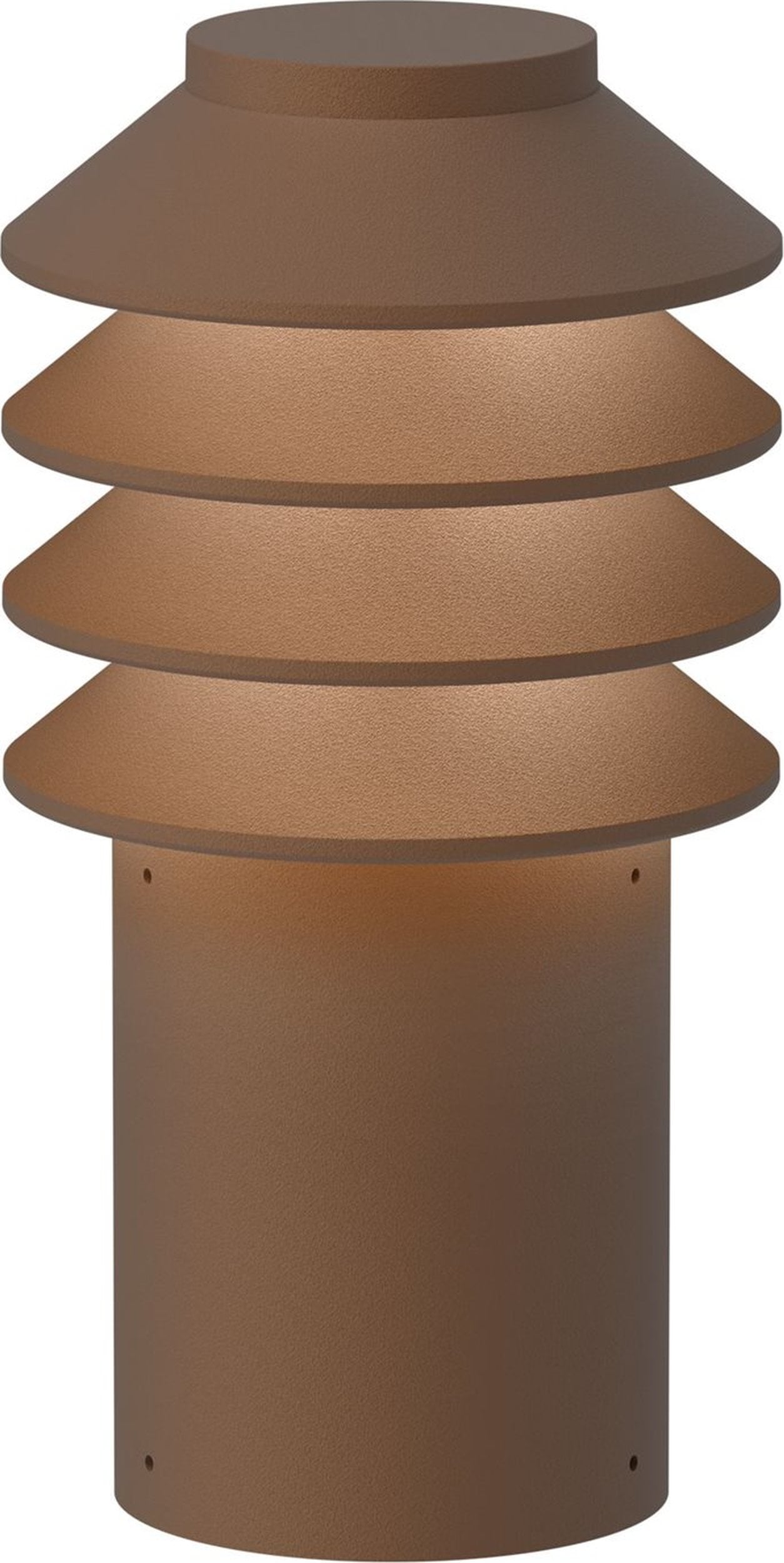 Lampa ogrodowa Bysted LED 2700K S brązowa z mocowaniem kotwicą bez adaptera