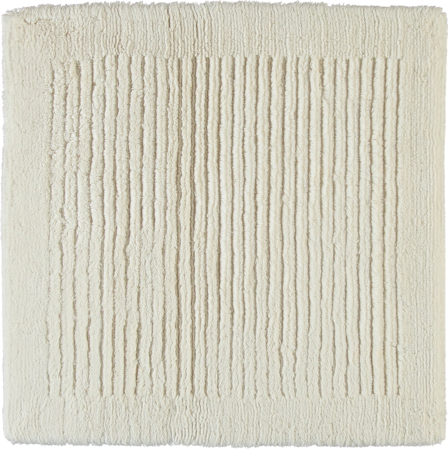 Dywanik łazienkowy Cawo ręcznie tkany 60 x 60 cm kremowy
