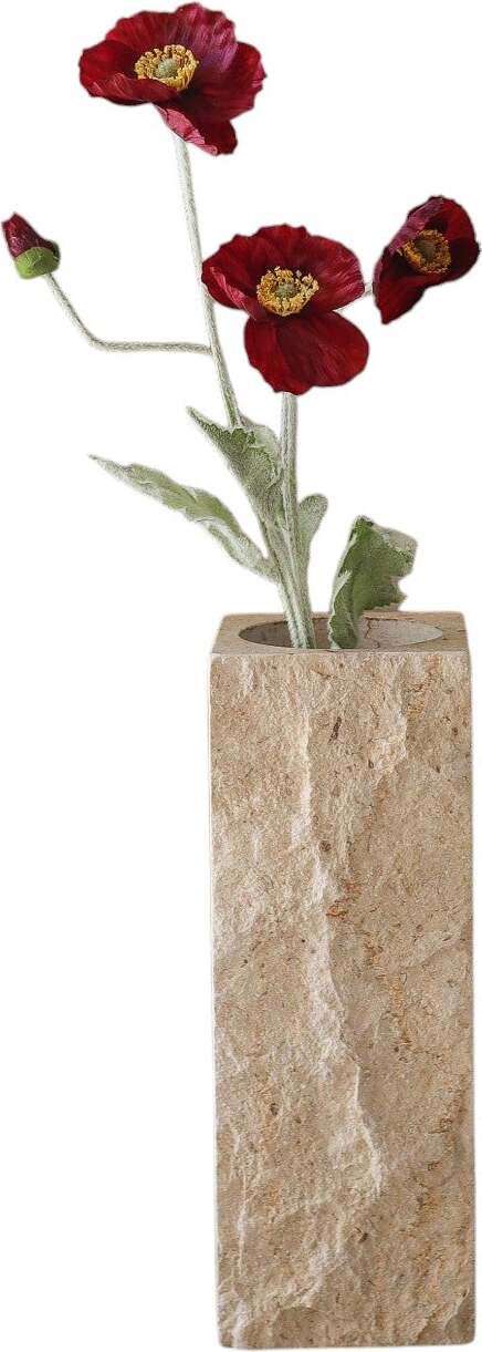 Kwiat sztuczny Botane mak 56 cm bordowy