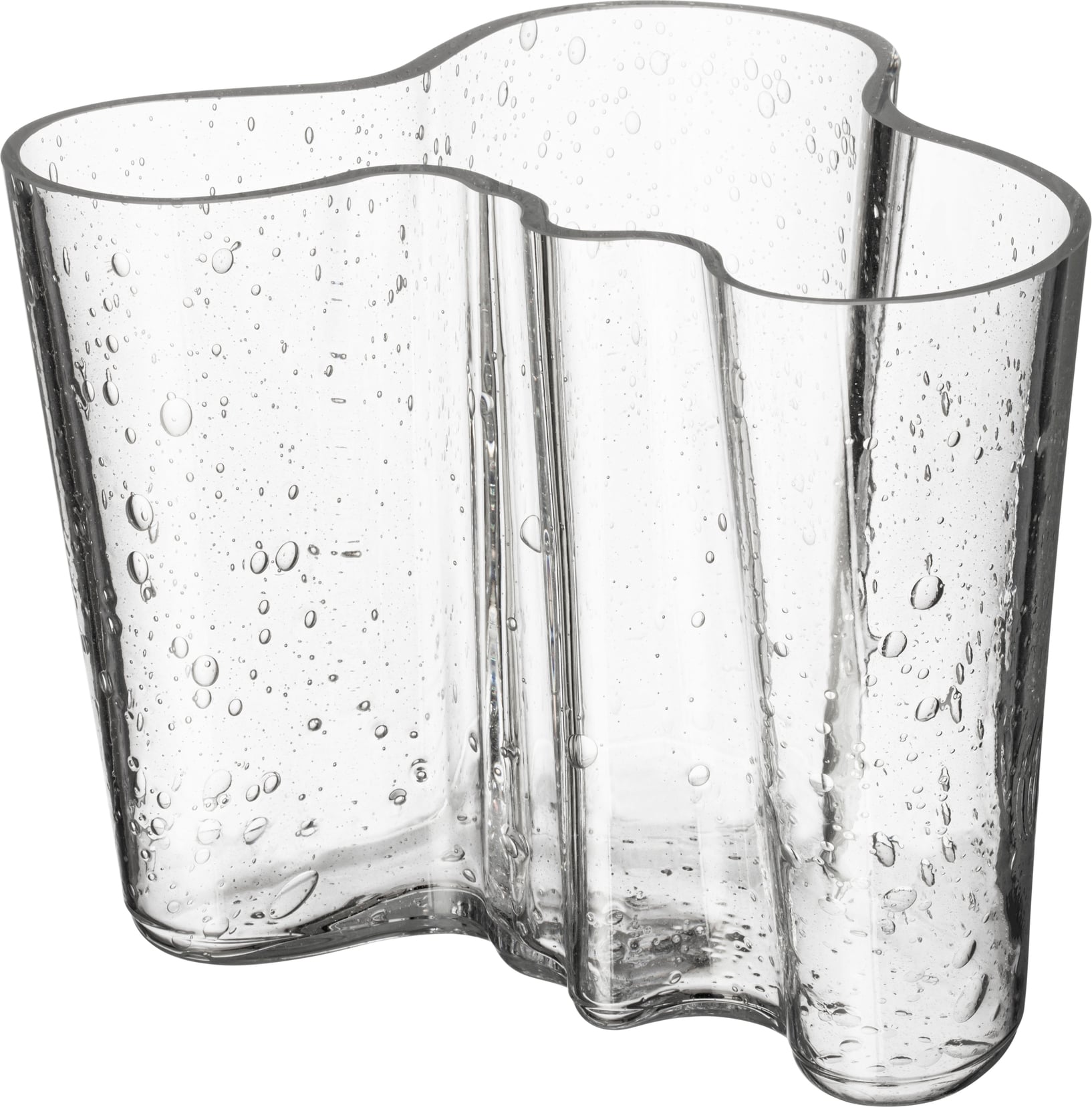 Wazon Aalto 16 cm przezroczysty szkło bąbelkowe